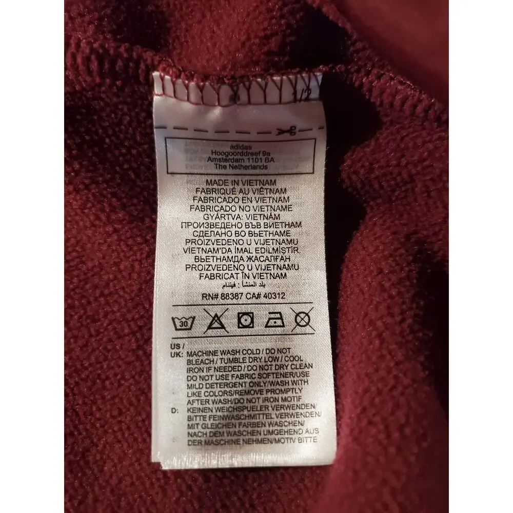 Adidas Mens Aeroready Fleece Lined Zip Hoodie Jacket Size XL Hooded Sweatshirt